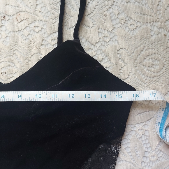 Forever 21 Velvet & Lace Crop - Picture 3 of 5